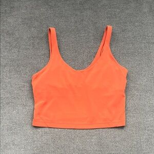 lululemon athletica Orange Crop Top